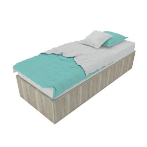 Cama con Cajones 80 x 201 cm – Linea Cubo – 4021