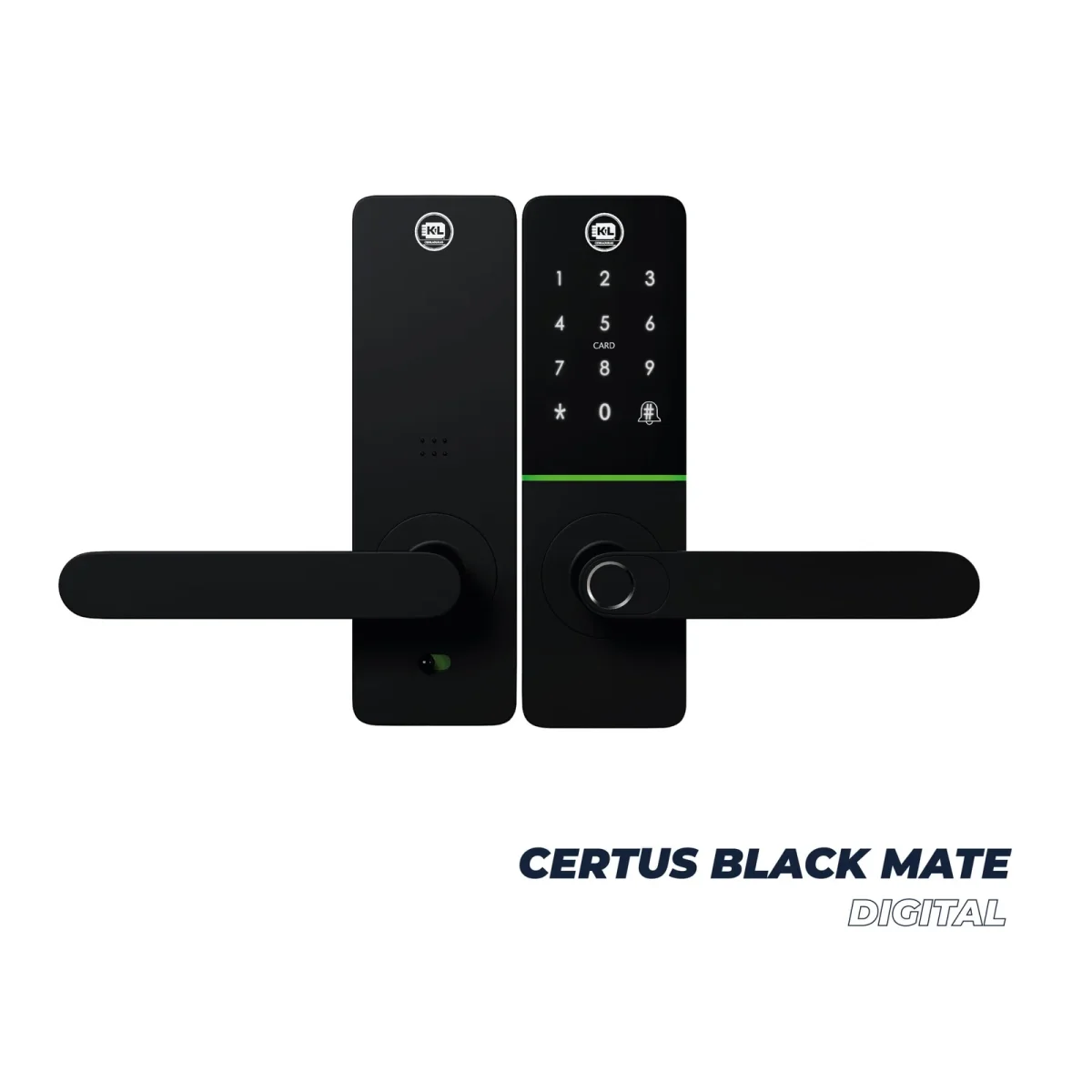 Cerradura Digital con Huella Certus Black