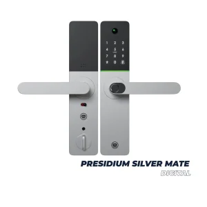 Cerradura Digital Presidium Black Silver