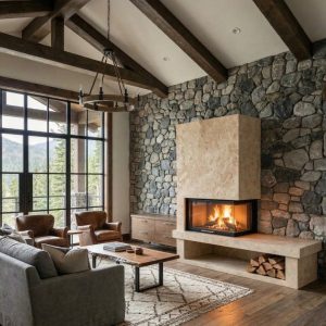Chimenea de leña HSE 100 L derecho