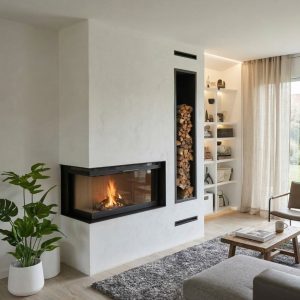 Chimenea de leña HSE 100 L izquierdo