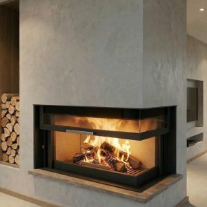 Chimenea de leña HSE 140 L derecho