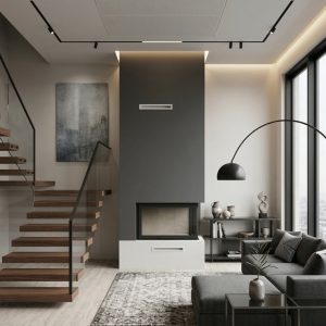 Chimenea de leña HSE 80 L derecho