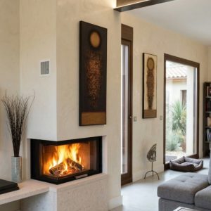 Chimenea de leña HSE 80 L Izquierdo