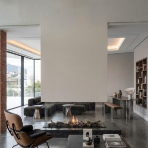 Chimenea de Gas Crystal 100×60 4 Caras