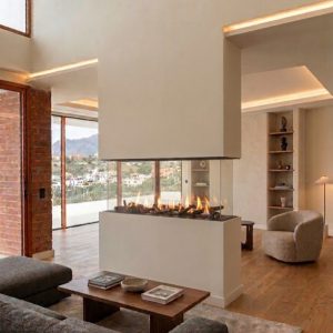 Chimenea de Gas Crystal 120×60 4 Caras
