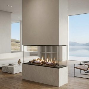 Chimenea de Gas Crystal 160×60 4 Caras