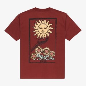 CAMISETA RVCA SUNFLOWER DARK RED